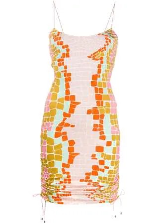 Just Cavalli платье мини с абстрактным принтом