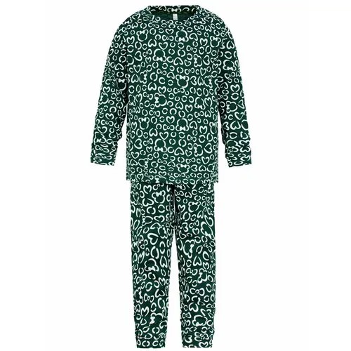 Пижама  ИНОВО, размер 140, зеленый