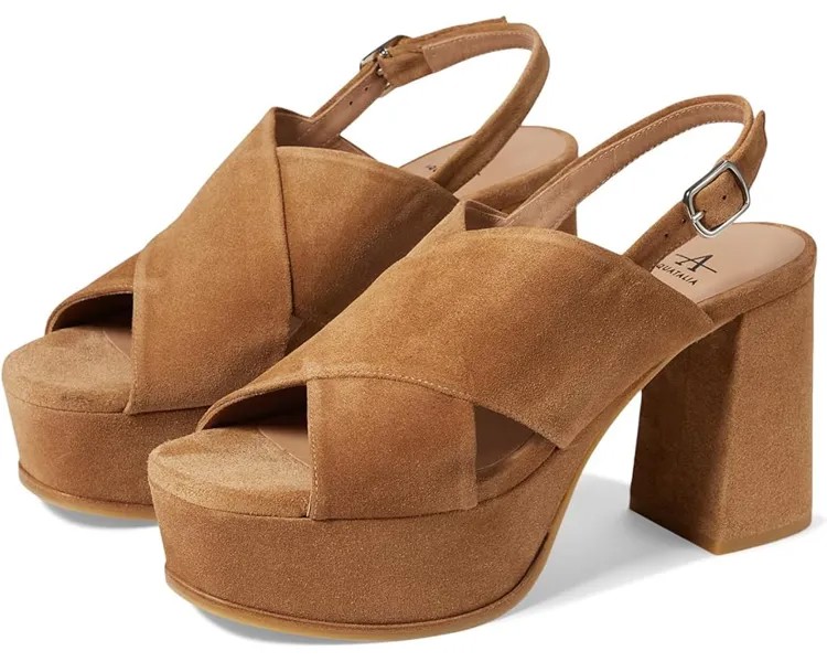 Туфли Aquatalia Nadina Suede Platform Sandal, цвет Whiskey