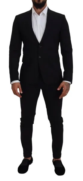 DSQUARED2 Костюм из двух предметов LONDON, черный шерстяной однобортный костюм IT48/US38/M 1900 долларов США
