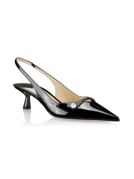 Лакированные туфли-лодочки Amita 45MM Jimmy Choo, черный