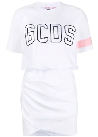 Gcds платье-футболка с вышитым логотипом