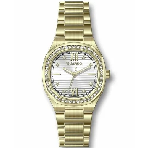 Наручные часы Guardo 12722-3, золотой, белый
