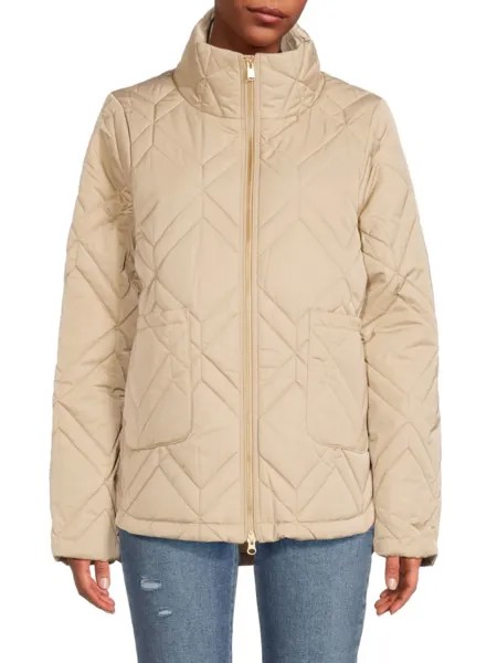 Стеганая куртка с воротником-стойкой Barbour, цвет Fawn