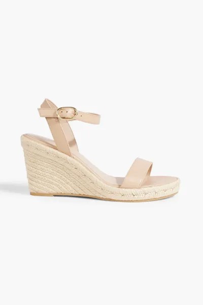 Кожаные эспадрильи Teddi на танкетке STUART WEITZMAN, бежевый