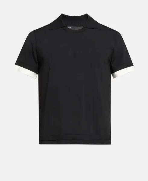 Трикотажная рубашка-поло Neil Barrett, цвет Caviar Black