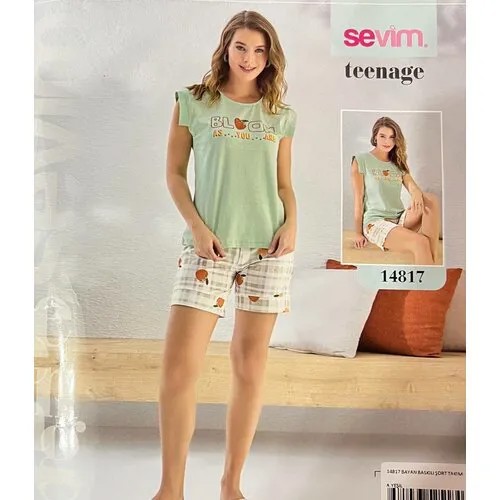 Пижама  Sevim, размер 50, зеленый