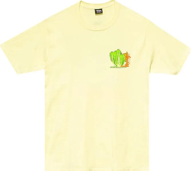 Футболка Stussy Desert Bloom Tee 'Pale Yellow', желтый