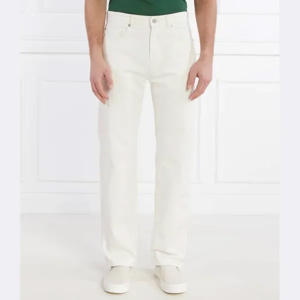 Джинсы прямого кроя Lacoste, белый