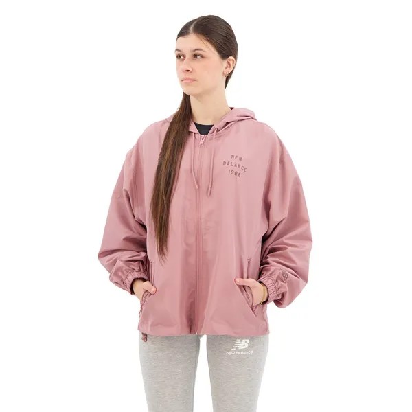 Куртка New Balance Iconic Collegiate, розовый