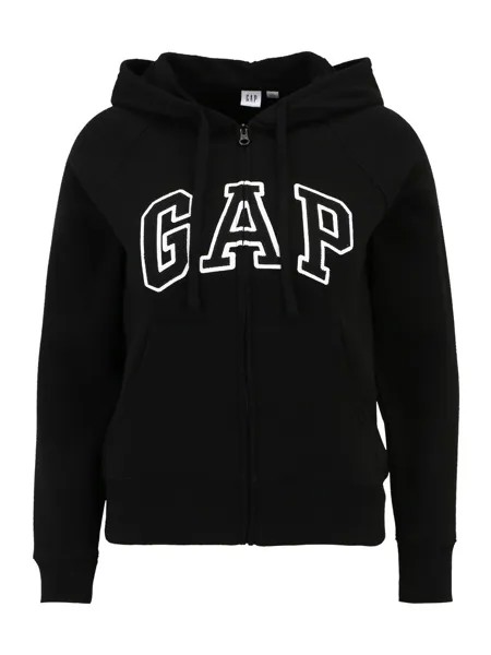 Худи на молнии Gap, черный