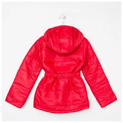 BONITO KIDS Куртка для девочки, цвет красный, рост 116 см