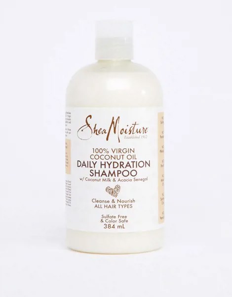 Увлажняющий шампунь со 100% кокосовым маслом холодного прессования 384 мл Shea Moisture-Бесцветный