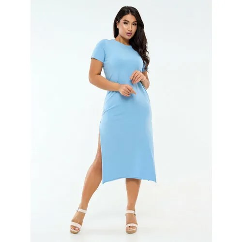 Платье GO, размер 3XL (54), голубой