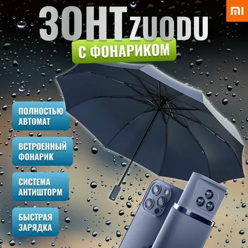 Смарт-зонт Xiaomi, синий