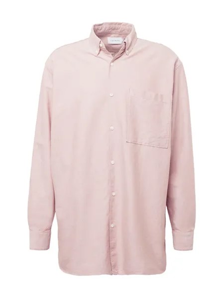 Рубашка на пуговицах стандартного кроя TOPMAN, розовый