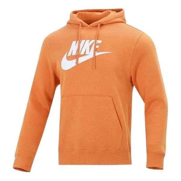 Толстовка Nike Sportswear Club Fleece Large Logo Printing Orange, оранжевый