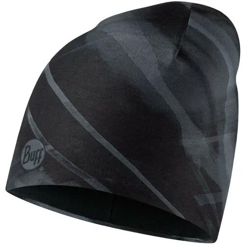 Шапка Buff Microfiber & Polar Hat Raft, черный, серый