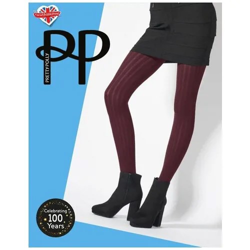 Колготки  Pretty Polly, 60 den, размер S/M/L, бордовый, красный