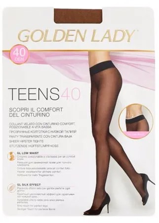 Колготки Golden Lady Teens Vita Bassa 40 den, размер 4-L, visone (коричневый)