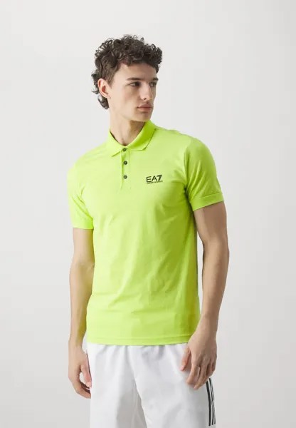 Рубашка-поло EA7 Emporio Armani, цвет verde acido
