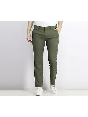 Мужские зеленые легкие влагоотводящие брюки классического кроя ALFANI W38/ L32