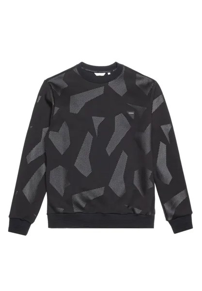 Толстовка Regular-Fit With Geometric Print Antony Morato, черный