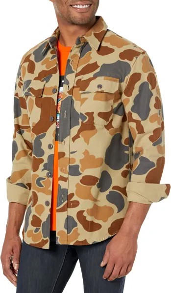 Рубашка Signature Chamois Print L.L.Bean, цвет Pale Olive Camo