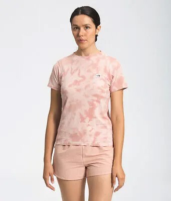 Женская футболка The North Face Tie Dye Tonal SS Lifestyle, вечерняя песочно-розовая футболка