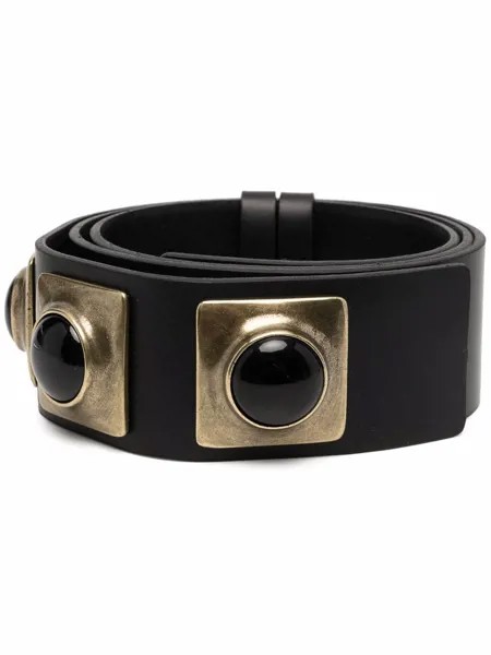 ETRO Crown Me studded leather belt