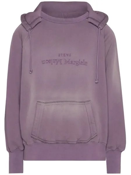 Худи с логотипом Maison Margiela, фиолетовый