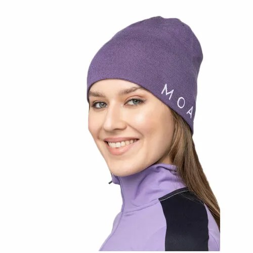 Шапка MOAXSPORT, размер OneSize, фиолетовый