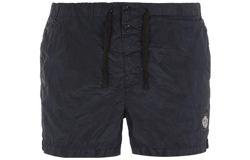 Повседневные шорты унисекс темно-синие Stone Island, синий