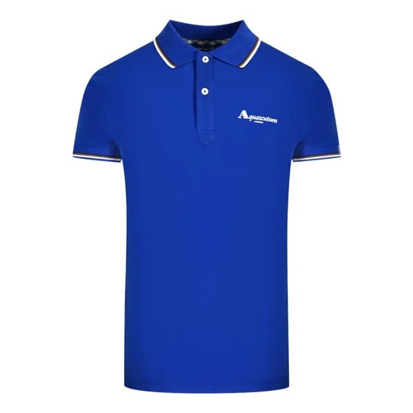 Рубашка-Поло London с кружевом Aquascutum, синий