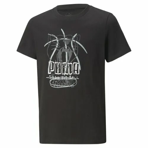 Футболка PUMA, размер 164, черный