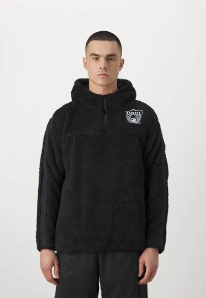 Толстовка Толстовка на молнии NFL OAKLAND RAIDERS 1/4 Mitchell & Ness, черный