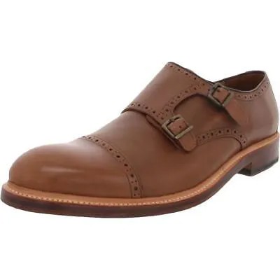 Бостонские мужские туфли Somerville Mix Leather Round Toe Monk Shoes Туфли BHFO 4824