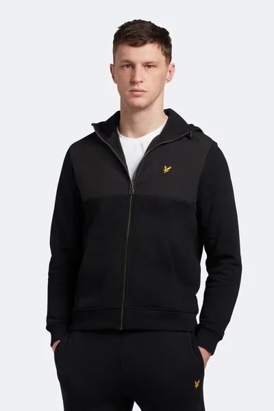 Толстовка из джерси софтшелл синего цвета на молнии Lyle & Scott, синий