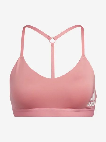 Спортивный топ бра adidas All Me Light Support Training, Розовый