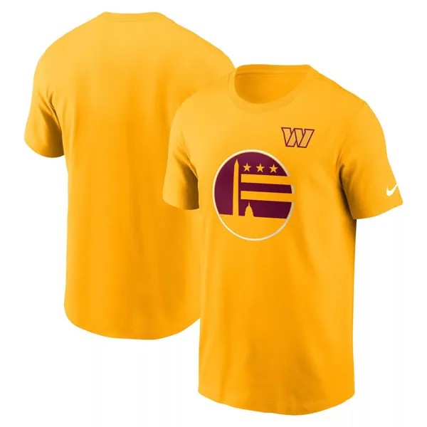 Мужская золотая футболка Washington Commanders Local Essential Nike