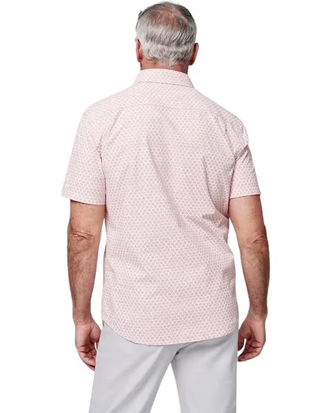 Рубашка Faherty Short Sleeve Stretch Playa Shirt, цвет Rose Fishscale