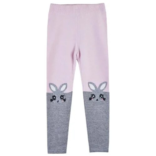 Вязаные легинсы для девочек AW19C449; Max&Jessi; Размер: 5-6; цвет: розовый, серый