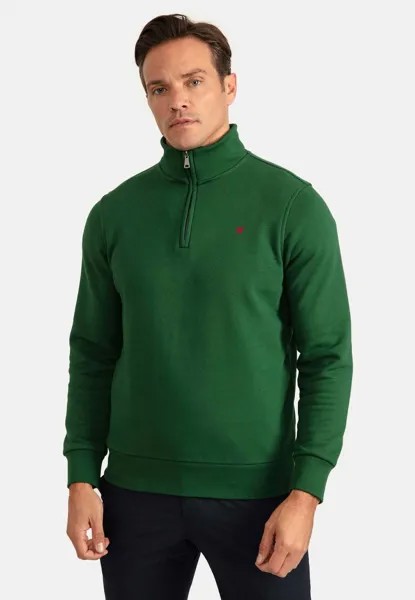 Толстовка Diagonal Half Zip Williot, цвет neft green