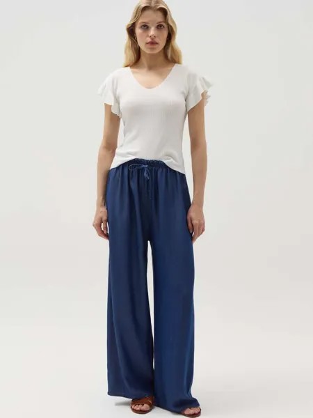 Широкие джоггеры с джинсовым эффектом Hybrid, цвет denim blue