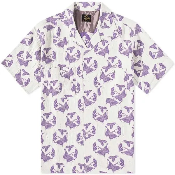 Рубашка Needles Papillion Jacquard One up Vacation, белый