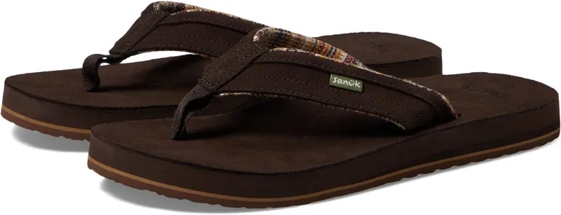 Шлепанцы Ziggy ST Suede Sanuk, коричневый