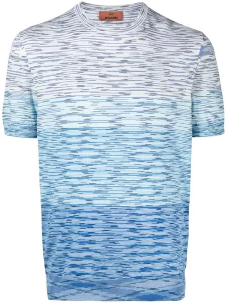 Missoni футболка в полоску, синий