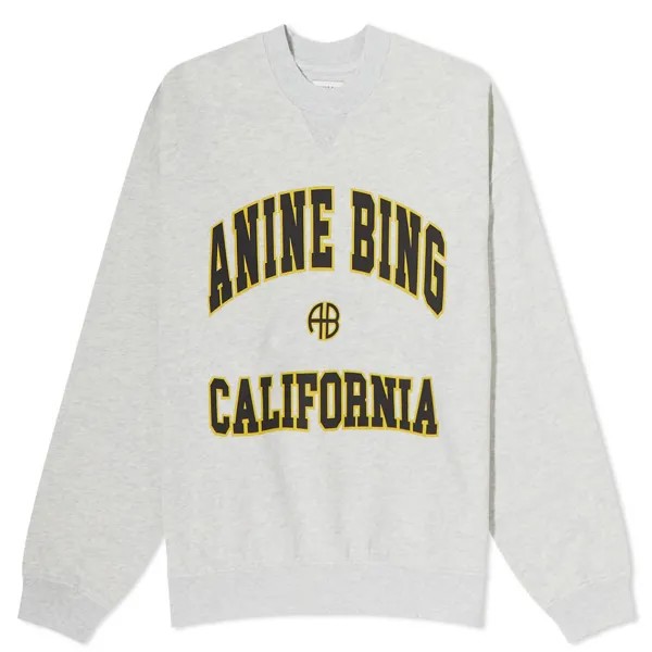 Свитшот Anine Bing Jaci With California Print, серый