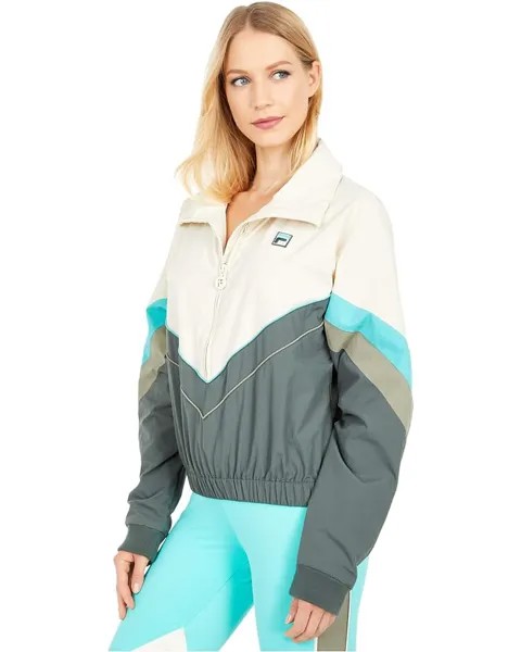 Куртка Fila Chiaki 2 Jacket, цвет Turtle Dove/Urban Chic/Blue Turquoise/Vetiver