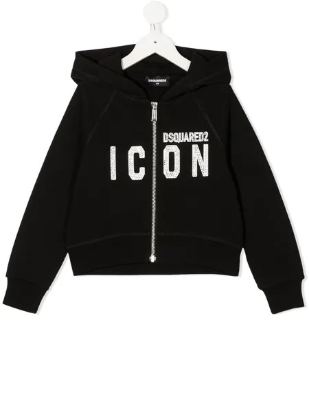 Dsquared2 Kids худи с кристаллами